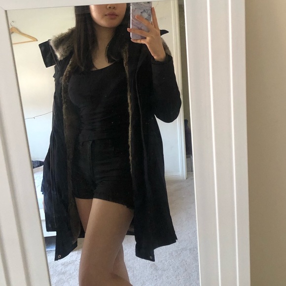 Black TNA Down Jacket - Picture 4 of 7